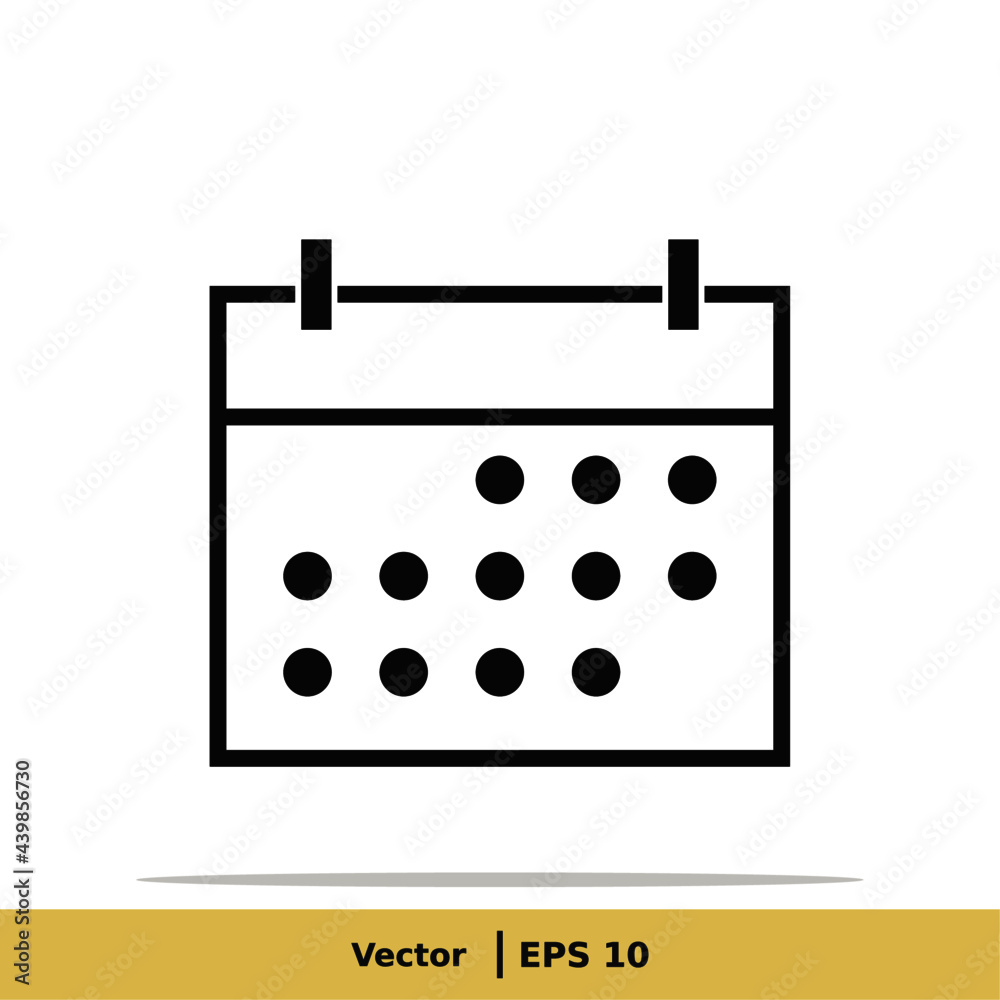 Calendar, Schedule, Date Settings, Appointment Icon Illustration. Date Sign Symbol. Vector Icon EPS 10