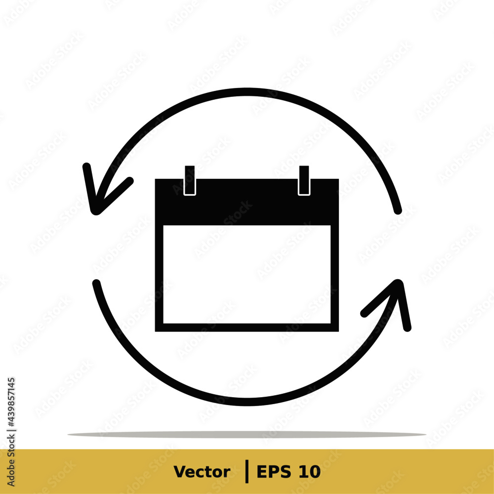 Calendar, Schedule, Date Settings, Appointment Icon Illustration. Date Sign Symbol. Vector Icon EPS 10