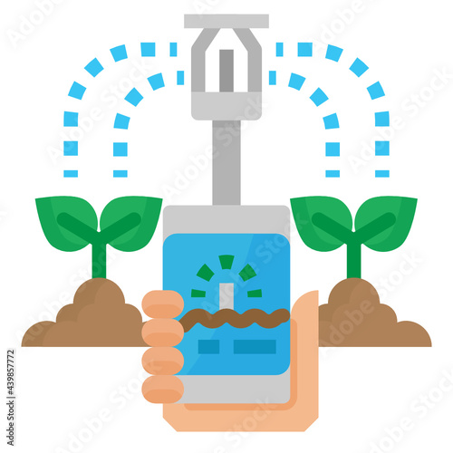 sprinkler flat icon