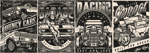 Custom cars posters collection