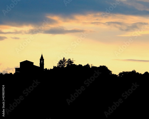 sunset over the cathedral