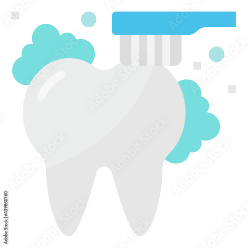 teeth flat icon