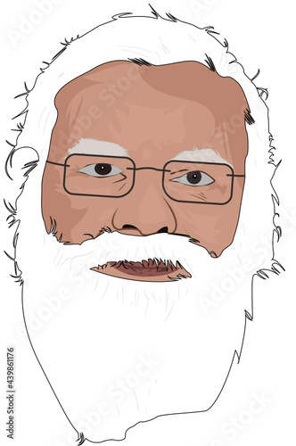 Indian prime minister Narendra modi portrait