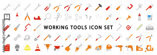 Big Set of Working Tools Icon