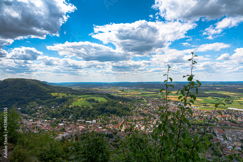 Blick von dem Rosenstein auf Heubach photo