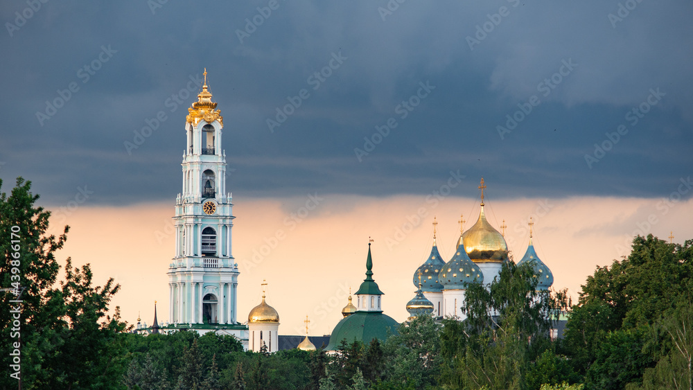 The Trinity Lavra of St. Sergius in evening light (Sergiyev Posad, Russia)