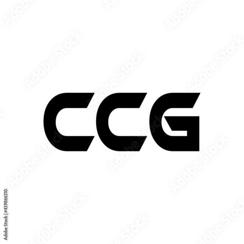 CCG letter logo design with white background in illustrator, vector logo modern alphabet font overlap style. calligraphy designs for logo, Poster, Invitation, etc. photo