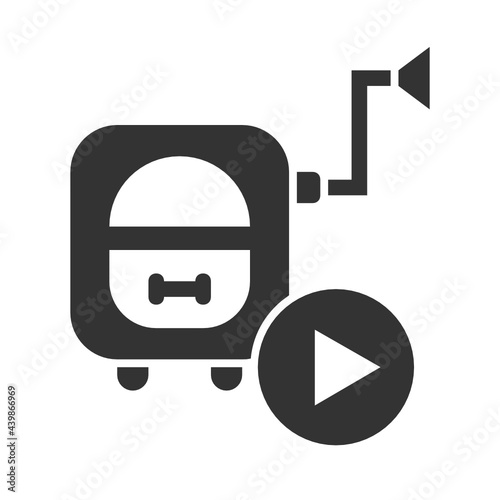 Music Box solid icon.