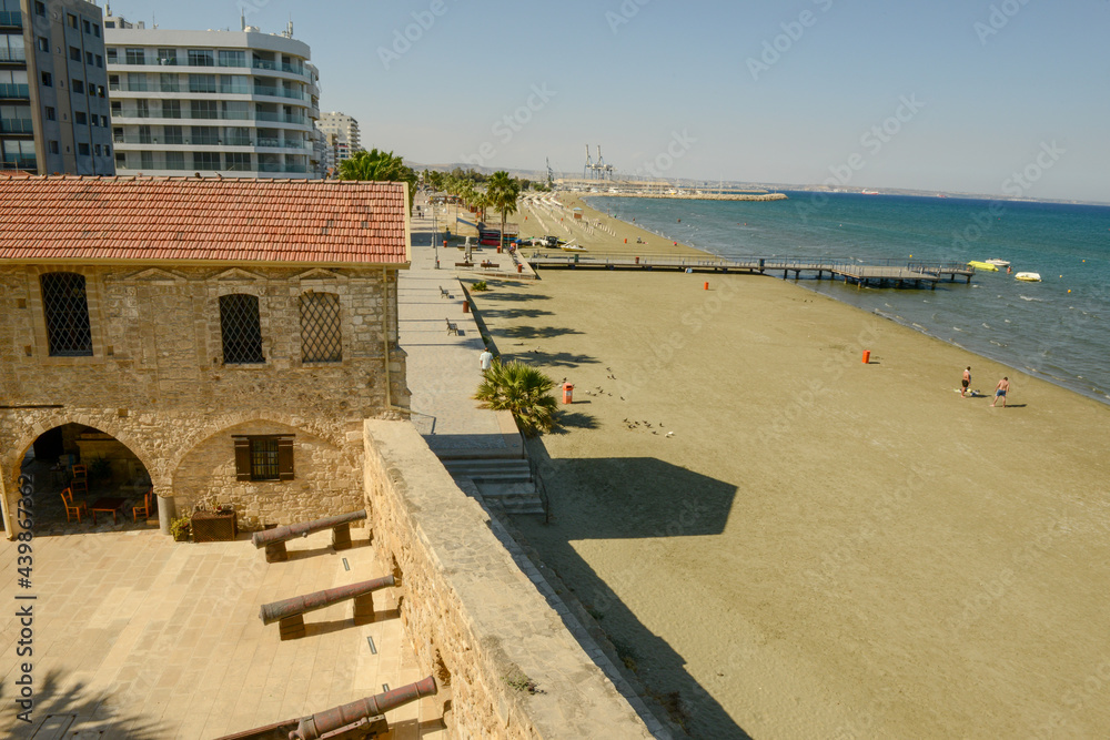 The fort of Larnaca on the island of Cyprus
