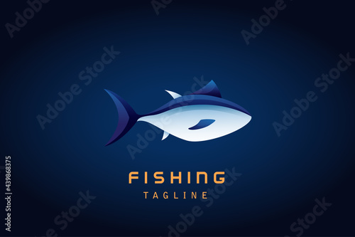 tuna fish gradient logo