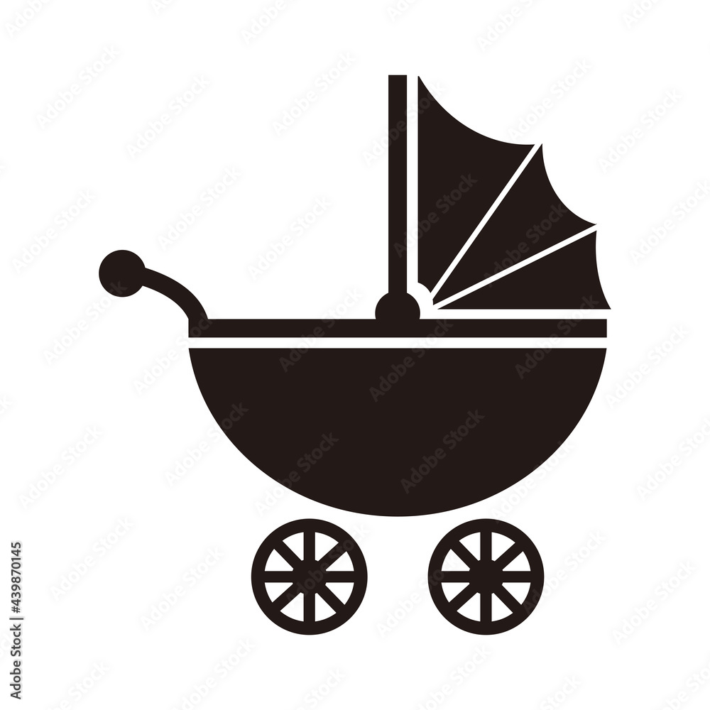 Stroller icon vector illustration design Stroller icon vector illustration design