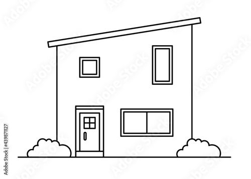 シンプルな一軒家のイラスト