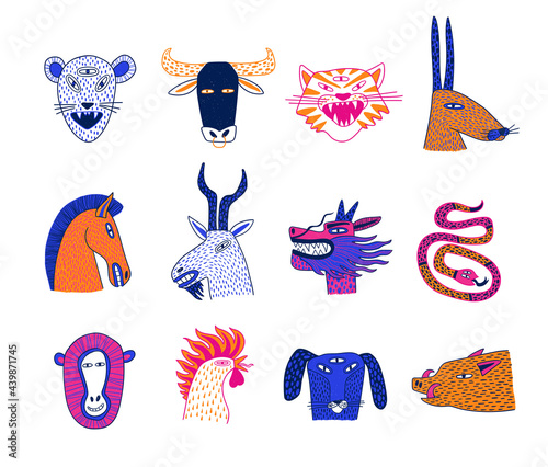  Funky Chinese zodiac animals collection