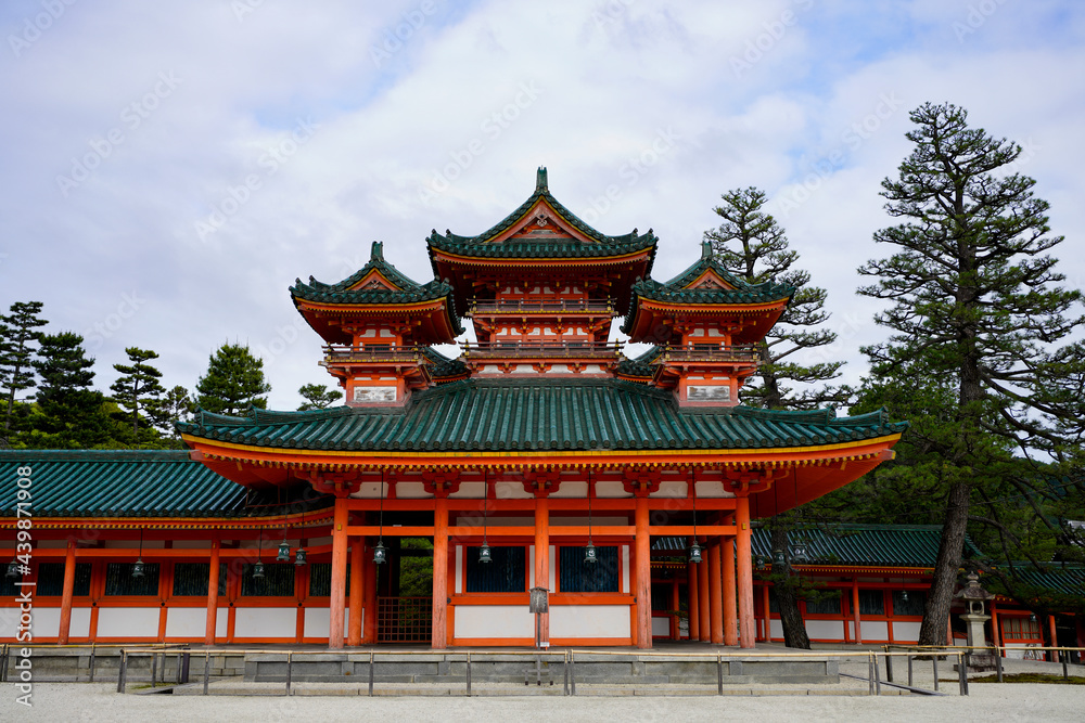 Heian Jingu Shrine in Kyoto. Heian Jingu Shrine in Kyoto.
