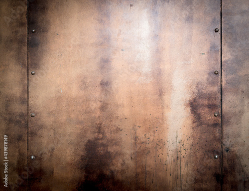 texture of grunge copper wall for background