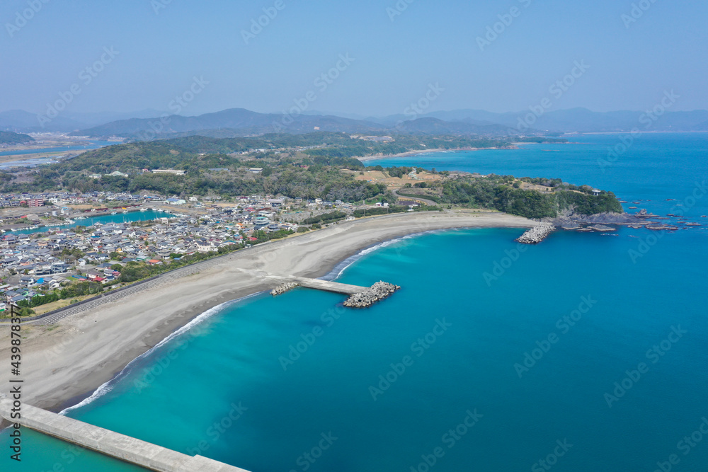 高知県四万十市　下田港海岸の風景