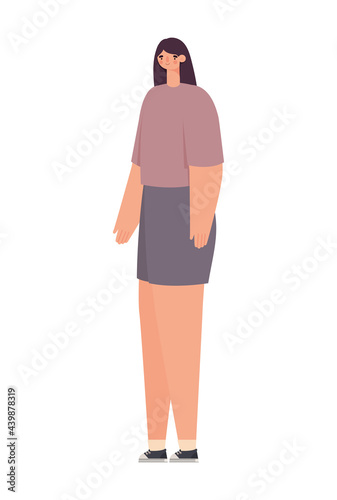 pretty woman isolated