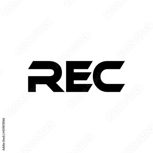 REC letter logo design with white background in illustrator, vector logo modern alphabet font overlap style. calligraphy designs for logo, Poster, Invitation, etc.