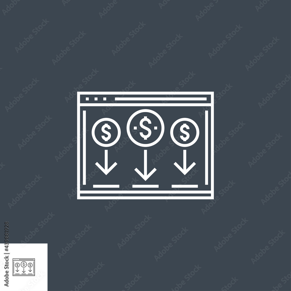 Landing Page Related Vector Thin Line Icon. Isolated on Black Background. Editable Stroke. Vector Illustration. Landing Page Related Vector Thin Line Icon. Isolated on Black Background. Editable Stroke. Vector Illustration.