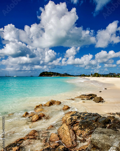 Antigua island in the Caribbean