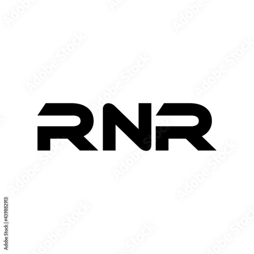 RNR letter logo design with white background in illustrator, vector logo modern alphabet font overlap style. calligraphy designs for logo, Poster, Invitation, etc. © Aftab