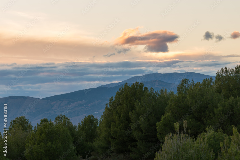 mountainous landscape in southern Spain mountainous landscape in southern Spain