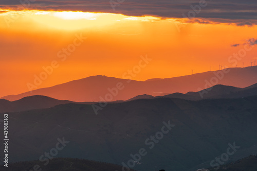 Fototapeta Naklejka Na Ścianę i Meble -  mountainous landscape in southern Spain
