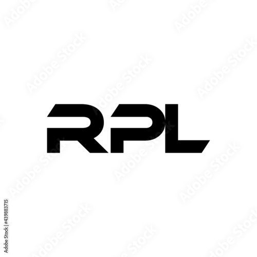 RPL letter logo design with white background in illustrator, vector logo modern alphabet font overlap style. calligraphy designs for logo, Poster, Invitation, etc.