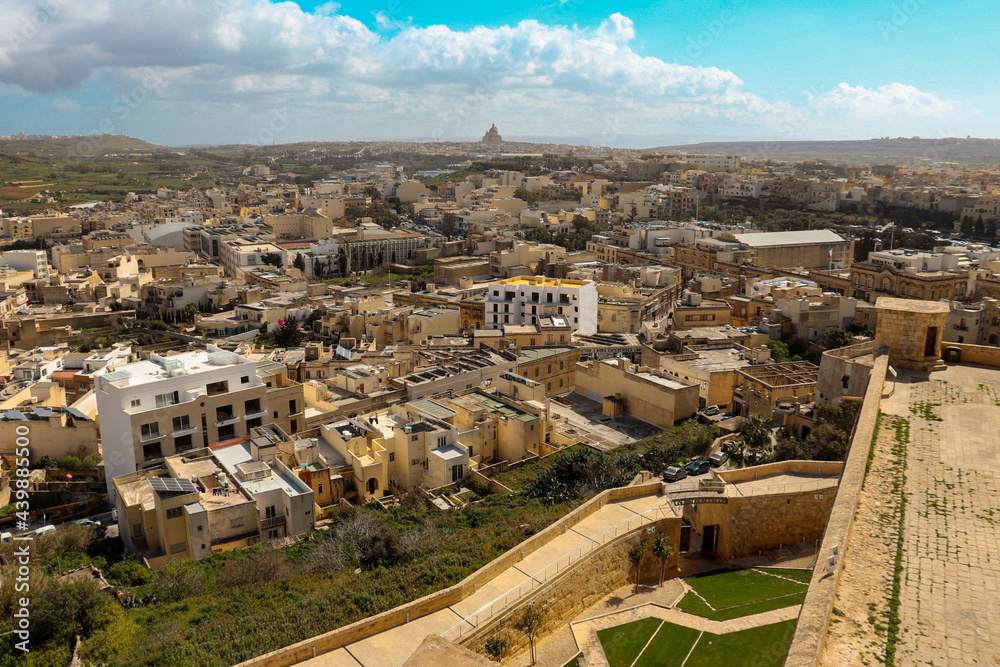 Gozo island view from Citadella