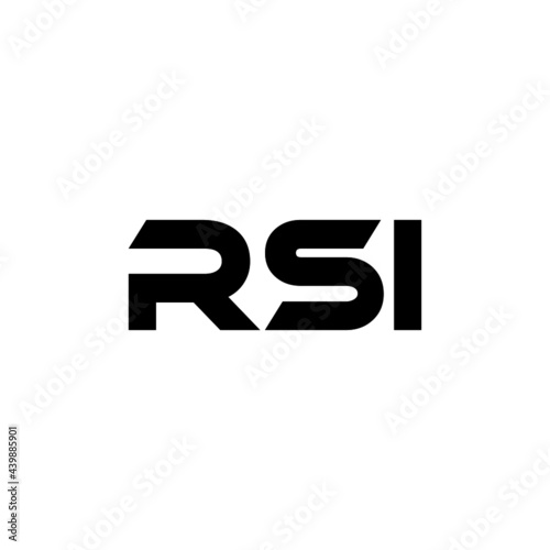 RSI letter logo design with white background in illustrator, vector logo modern alphabet font overlap style. calligraphy designs for logo, Poster, Invitation, etc. © Aftab