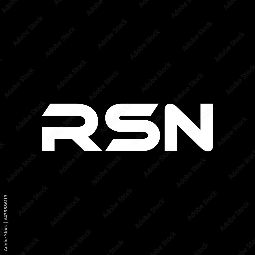 RSN letter logo design with back background in illustrator, vector logo modern alphabet font overlap style. calligraphy designs for logo, Poster, Invitation, etc. RSN letter logo design with back background in illustrator, vector logo modern alphabet font overlap style. calligraphy designs for logo, Poster, Invitation, etc.