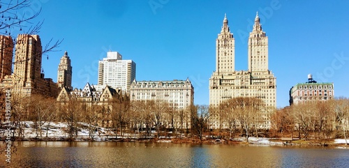 Luxury Hotels and Apartments View from Central Park, New York, United States of America. The Most Powerfull Country