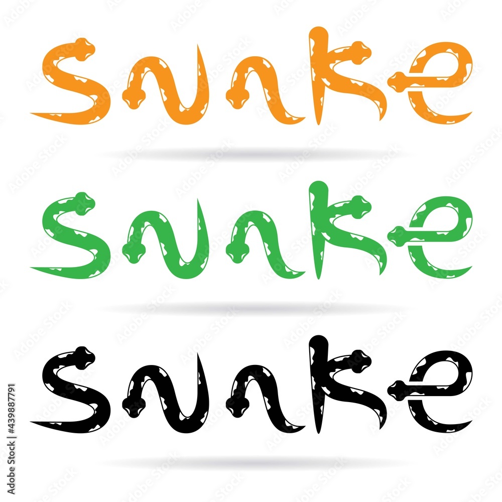 Fototapeta premium Snake logo template