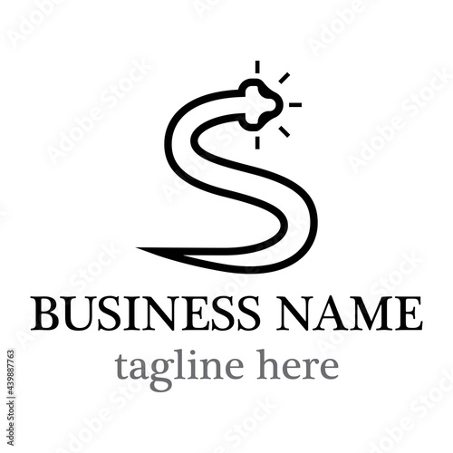 Snake logo template