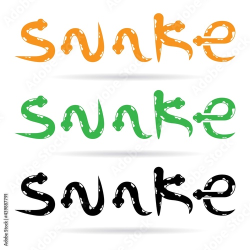 Snake logo template