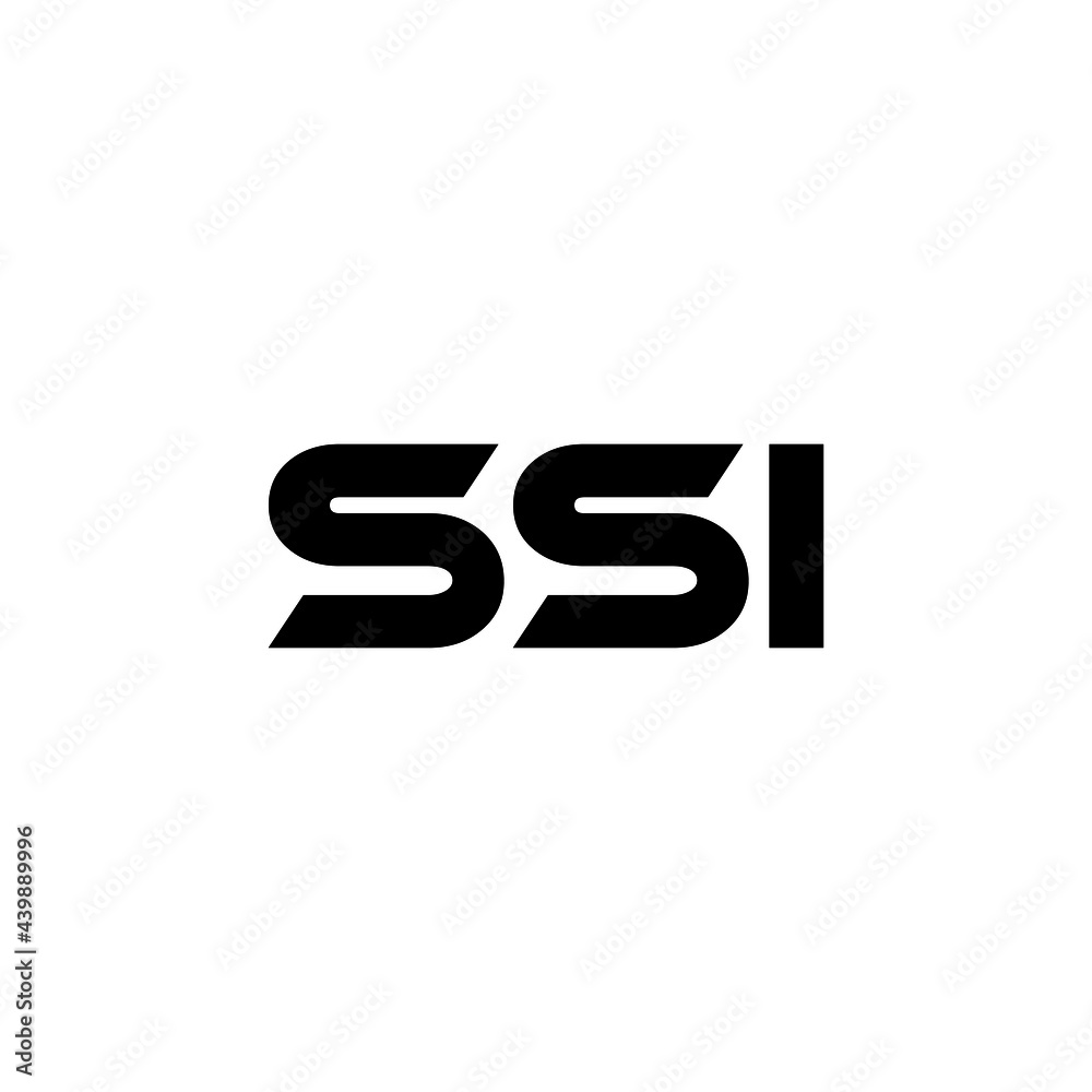 Vettoriale Stock SSI letter logo design with white background in  illustrator, vector logo modern alphabet font overlap style. calligraphy  designs for logo, Poster, Invitation, etc. | Adobe Stock