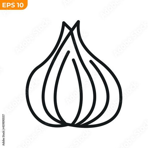 garlic icon symbol template for graphic and web design collection logo vector illustration