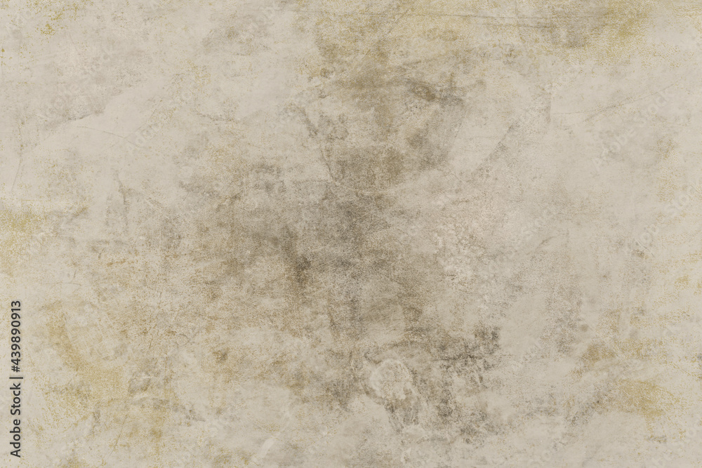 Naklejka premium Old wall background. Painted illustration. Grunge template for design. Beige background texture for business. Blank. Aged wallpaper for card. Vintage. Handmade textured backdrop.