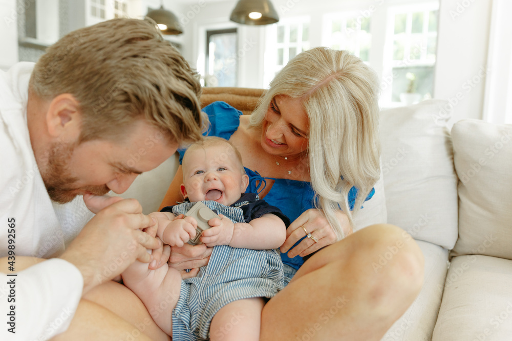 Parents playing with their son Parents playing with their son
