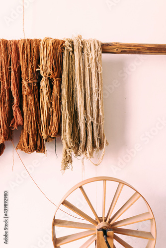 Spinning yarn photo