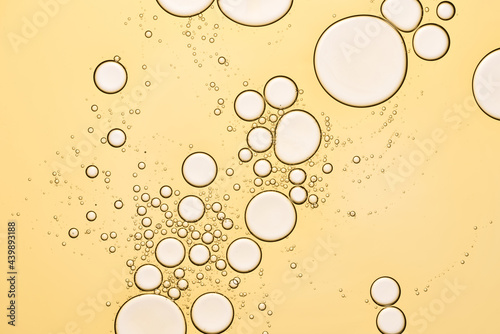 Oil and water bubbles background photo