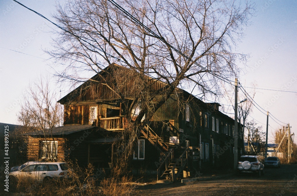 Old house in the outskirts of the city Old house in the outskirts of the city