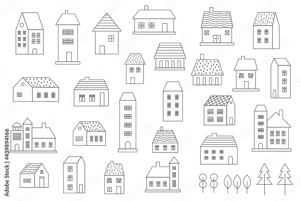Illustration of urban architecture Illustration of urban architecture