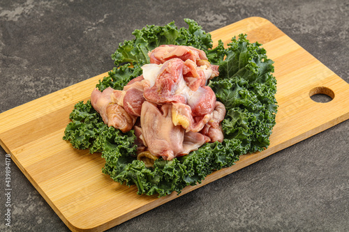Raw chicken stomach for cooking