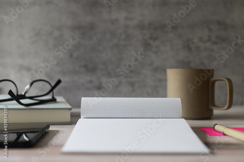 Notepad and work space