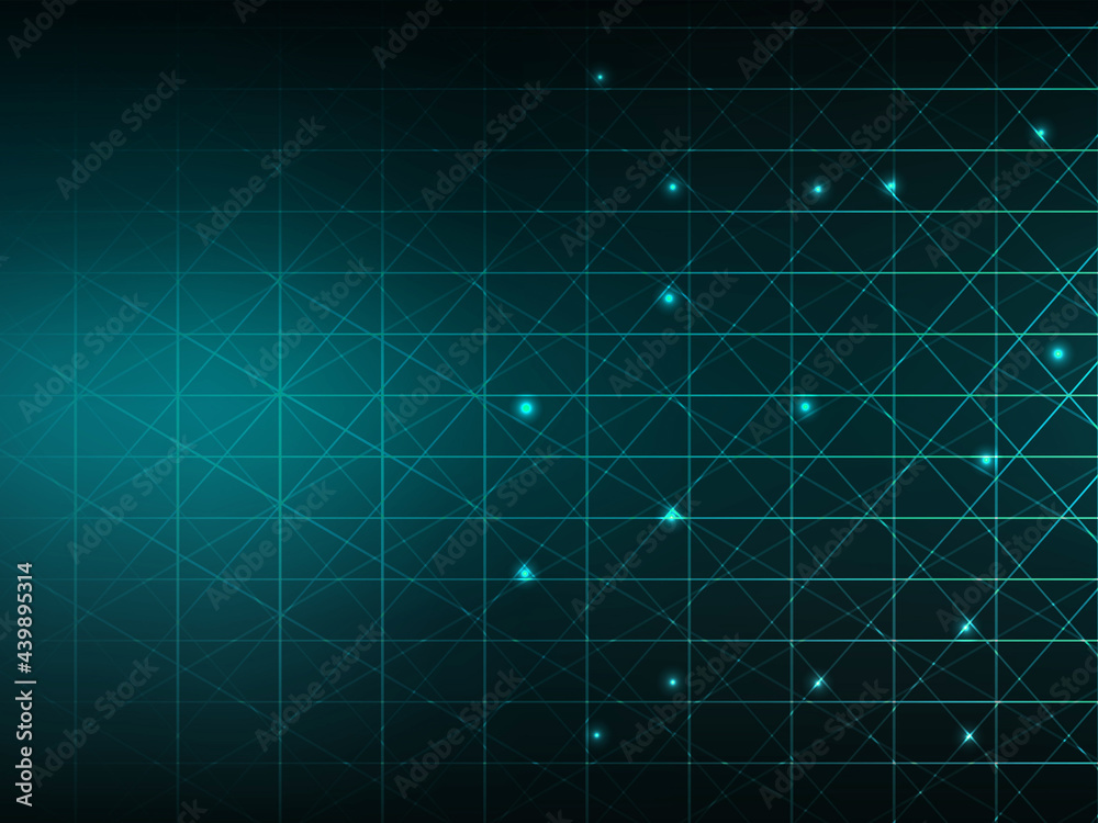 d illustration Abstract futuristic electronic circuit technology background