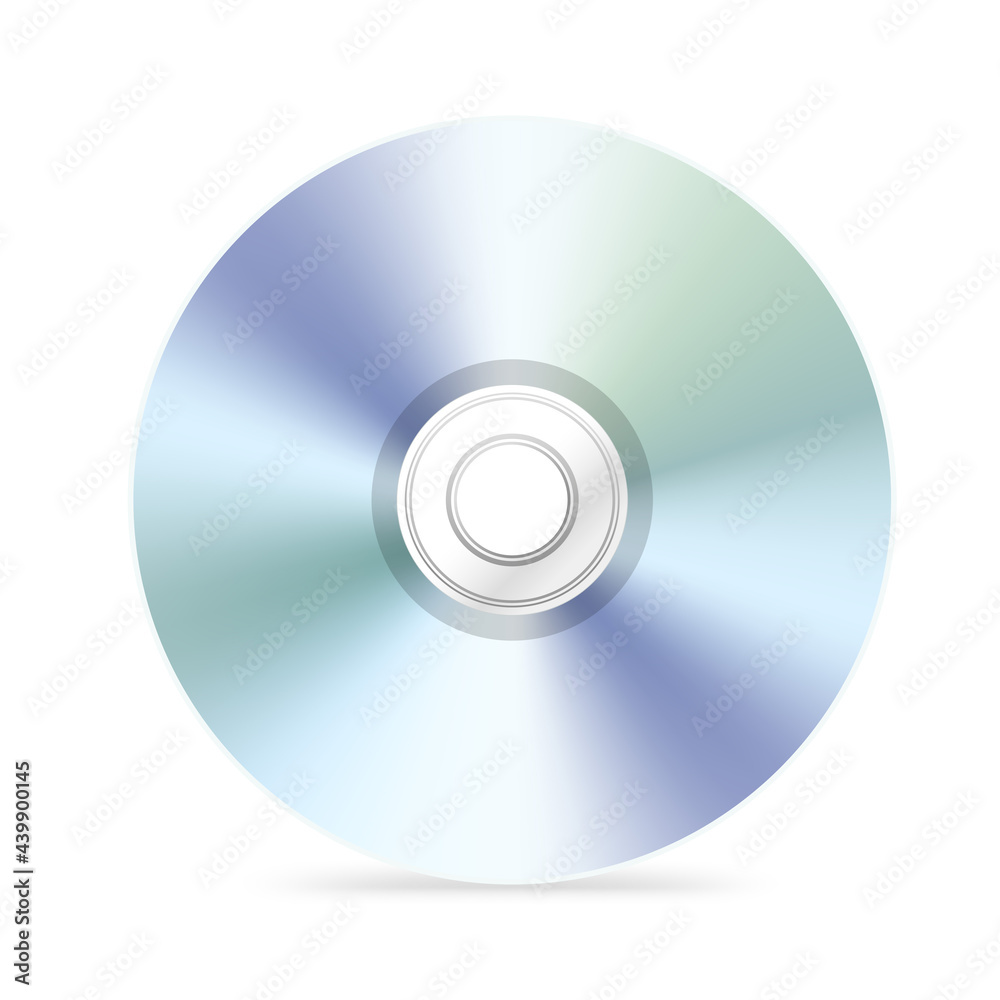Digital compact disc vector illustration isolated on white background Digital compact disc vector illustration isolated on white background