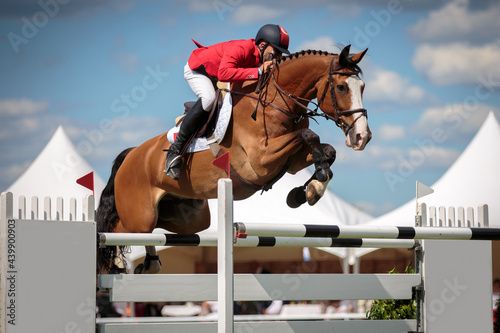 Fotografija Horse Jumping, Equestrian Sports, Show Jumping themed photo.