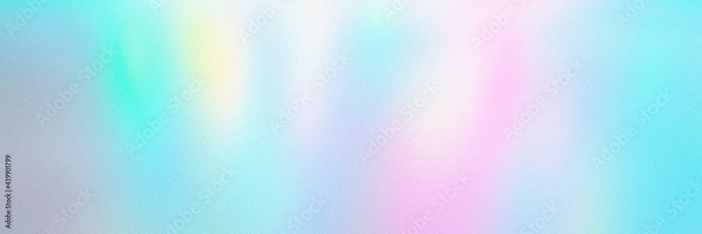 blur, grain, and texture of iridescent holographic abstract aurora light neon colors background. blurred pastel multicolored backdrop from glowing lights. banner blur, grain, and texture of iridescent holographic abstract aurora light neon colors background. blurred pastel multicolored backdrop from glowing lights. banner