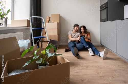 Relaxing On The Floor At New Apartment photo